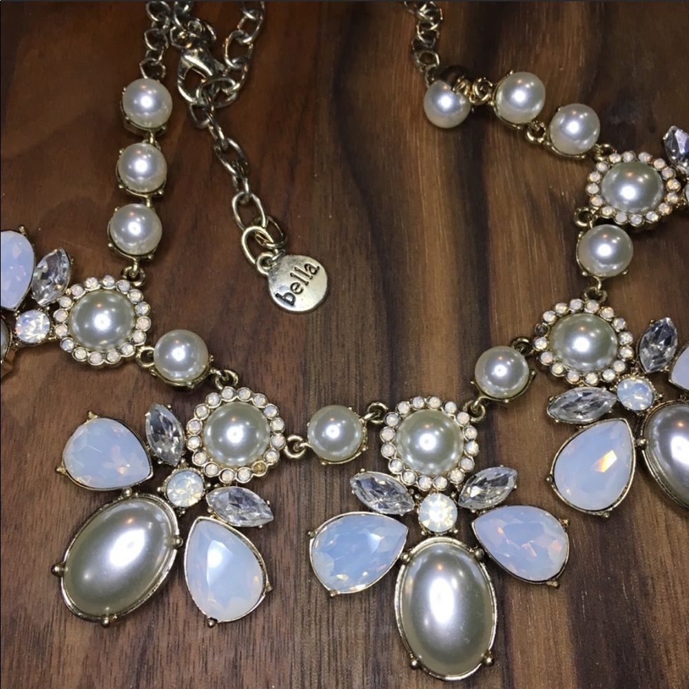 Bella & Jack Crystal Moonstone Boho Glam Necklace